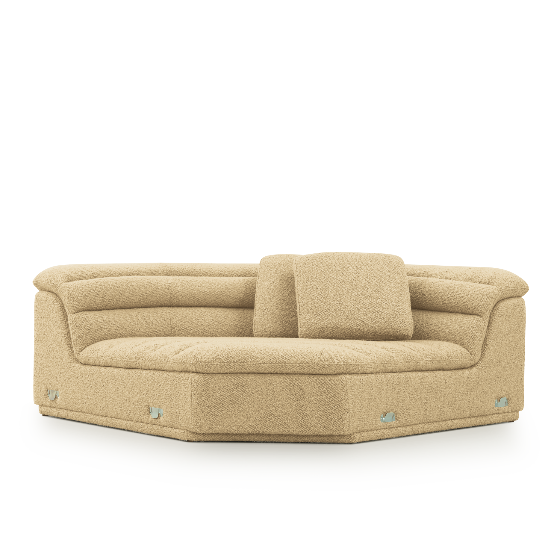 Float Corner Modular Piece - [ Airlie Camel ]