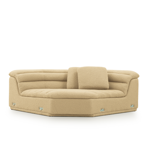 Float Corner Modular Piece - [ Airlie Camel ]