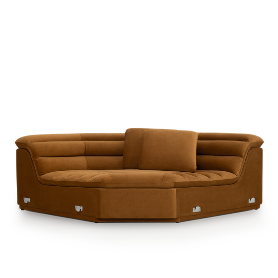 Float Corner Modular Piece - [ Malibu Cognac ]