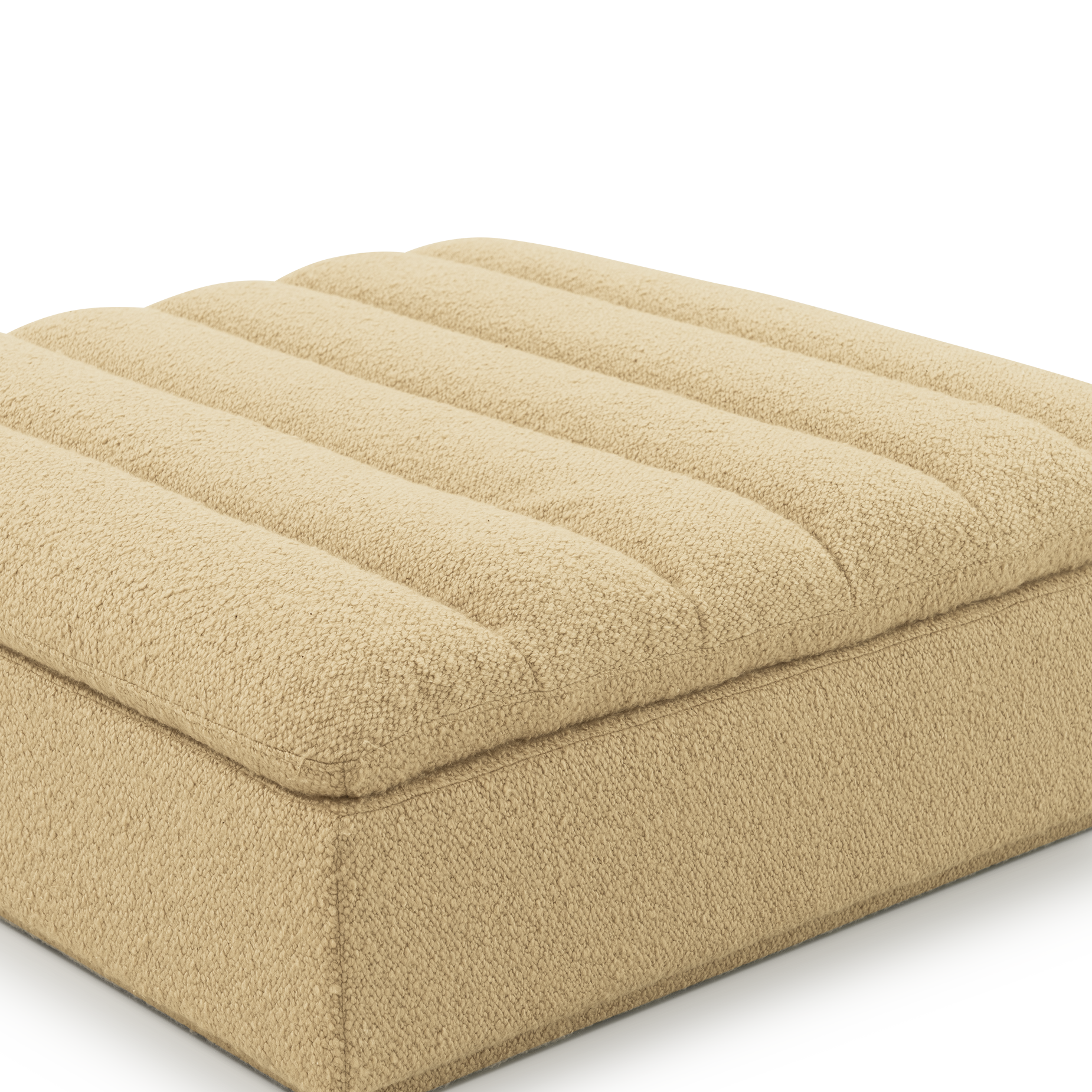 Float Ottoman - [ Airlie Camel ]