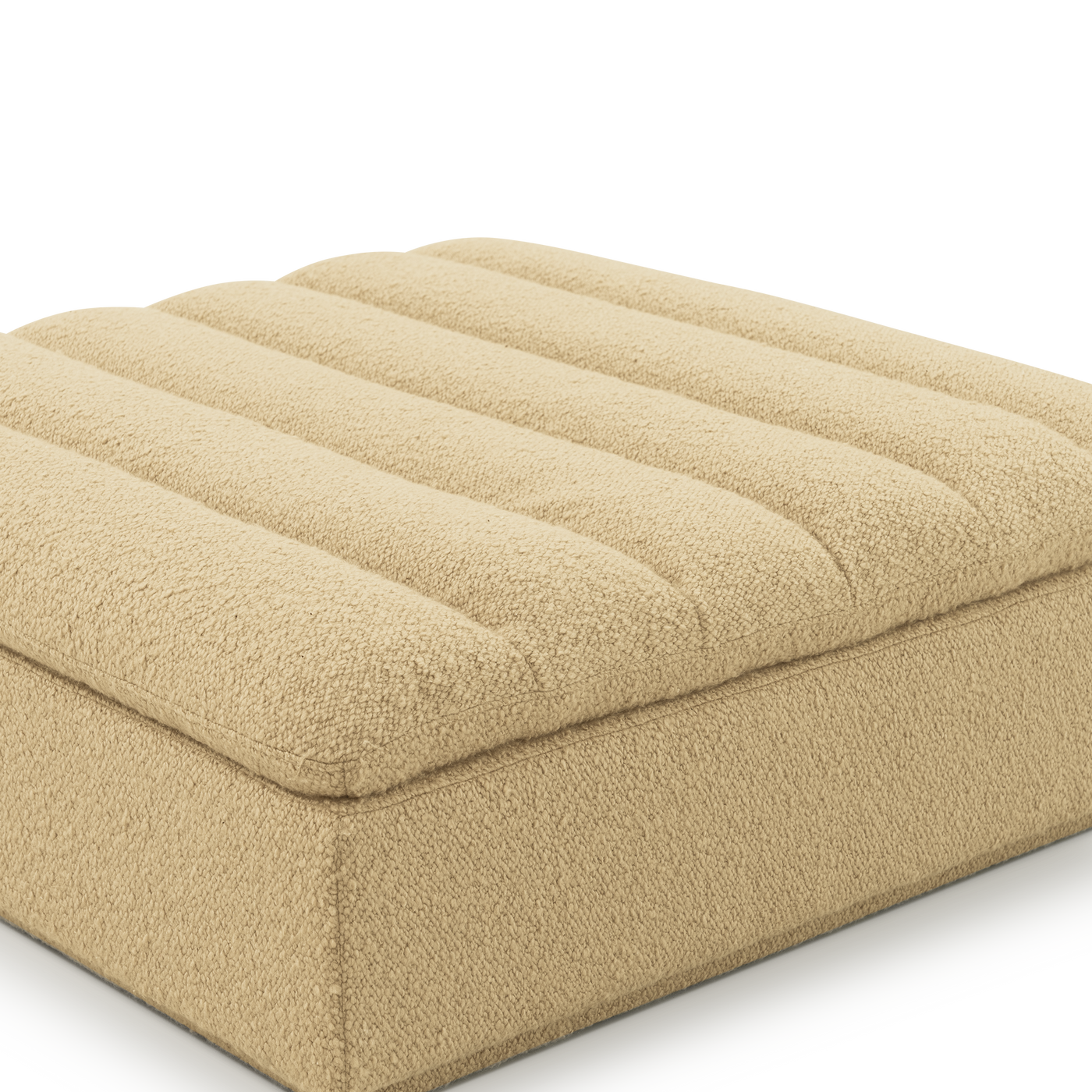 Float Ottoman - [ Airlie Camel ]