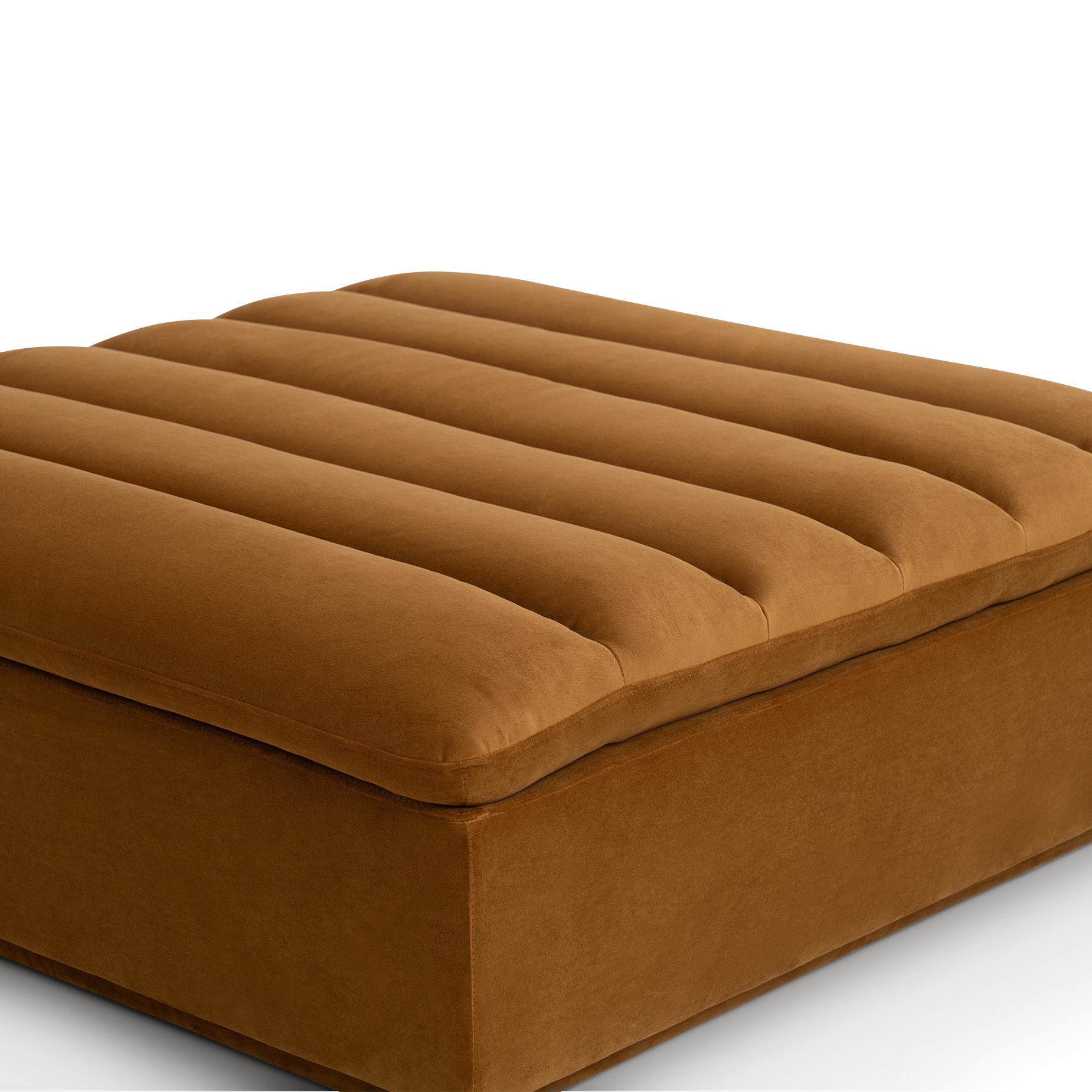 Float Ottoman - [ Malibu Cognac ]