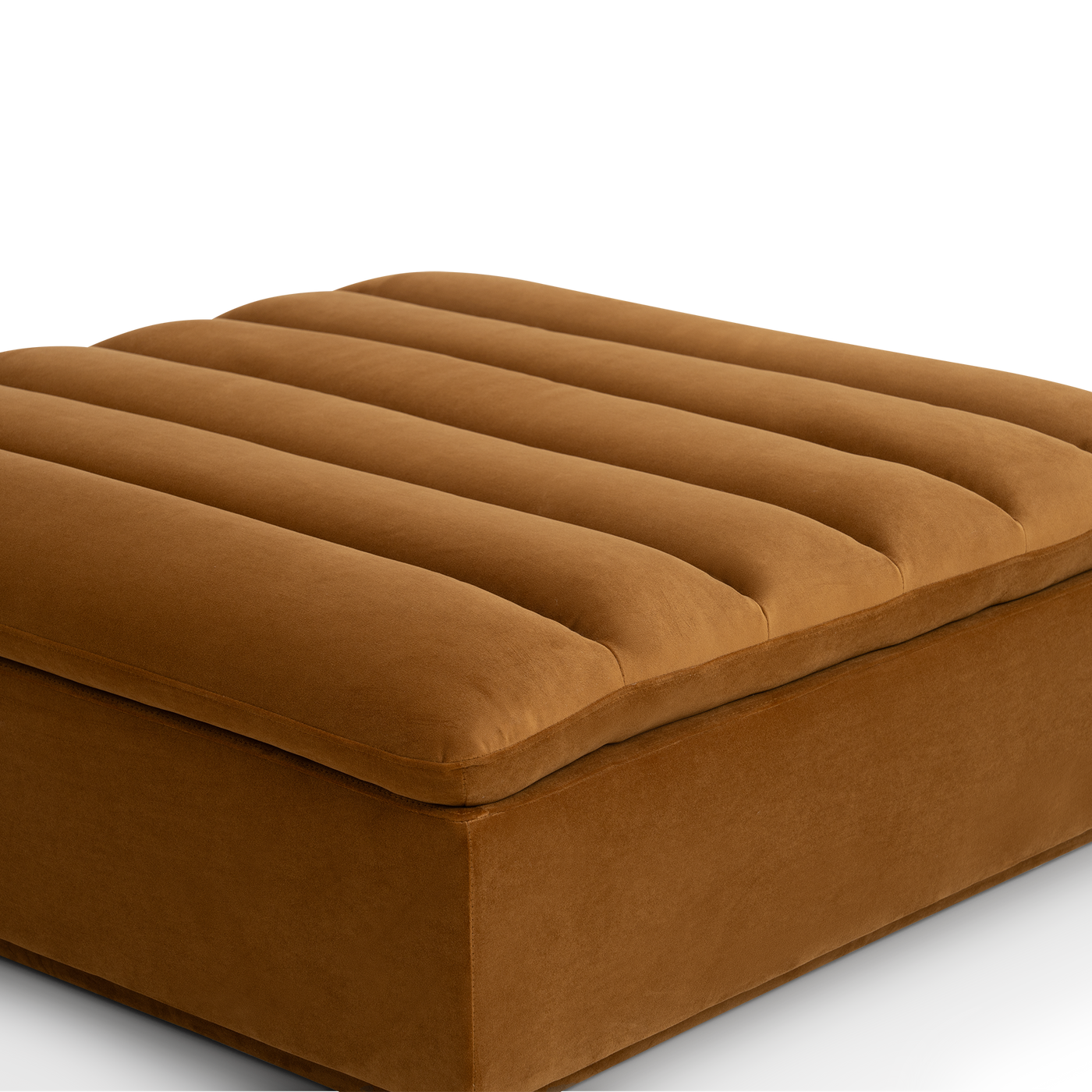 Float Ottoman - [ Malibu Cognac ]