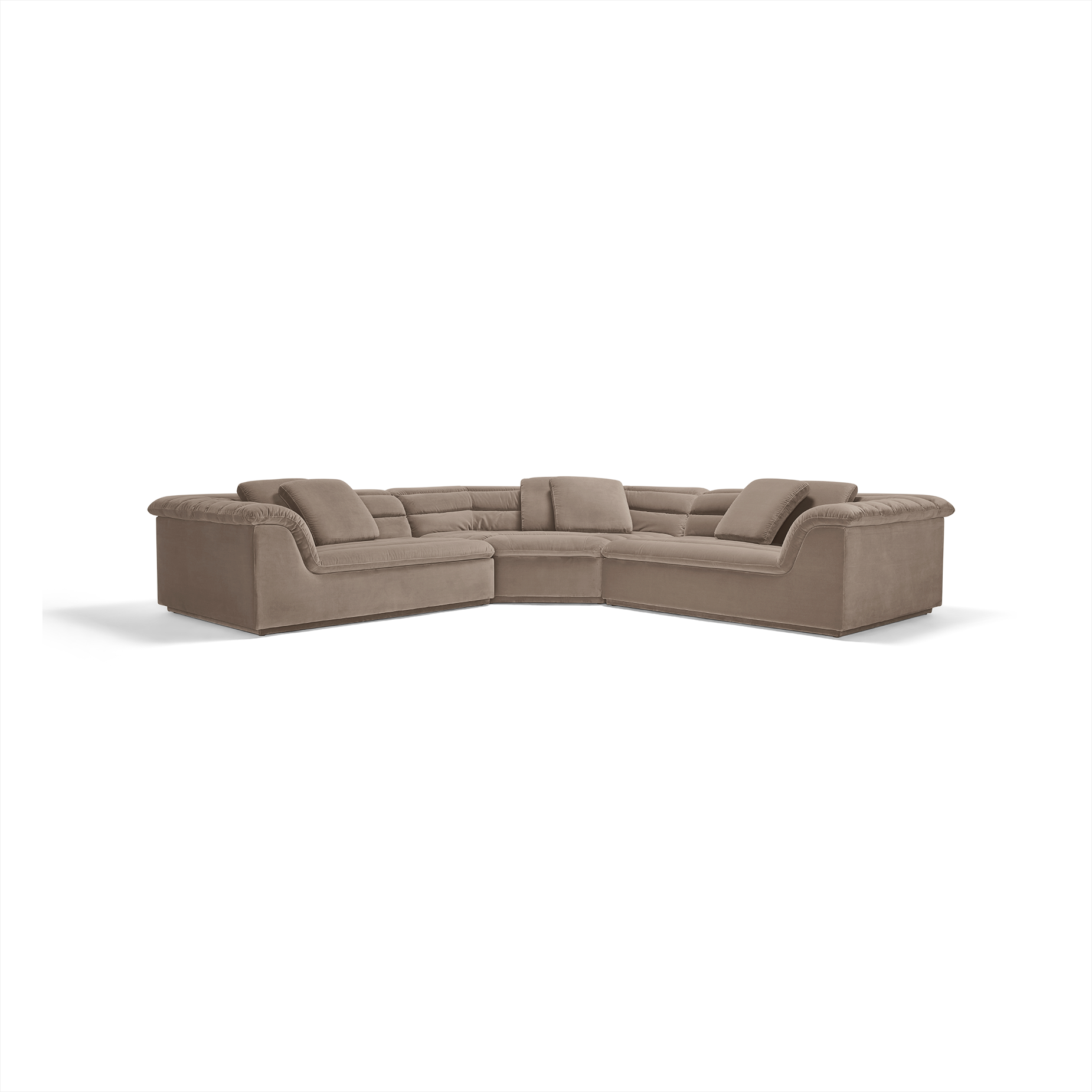 Float 3 Piece Modular Sofa - [ Avalon Fawn ]