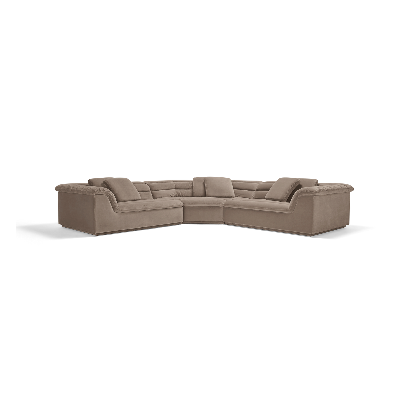 Float 3 Piece Modular Sofa - [ Avalon Fawn ]