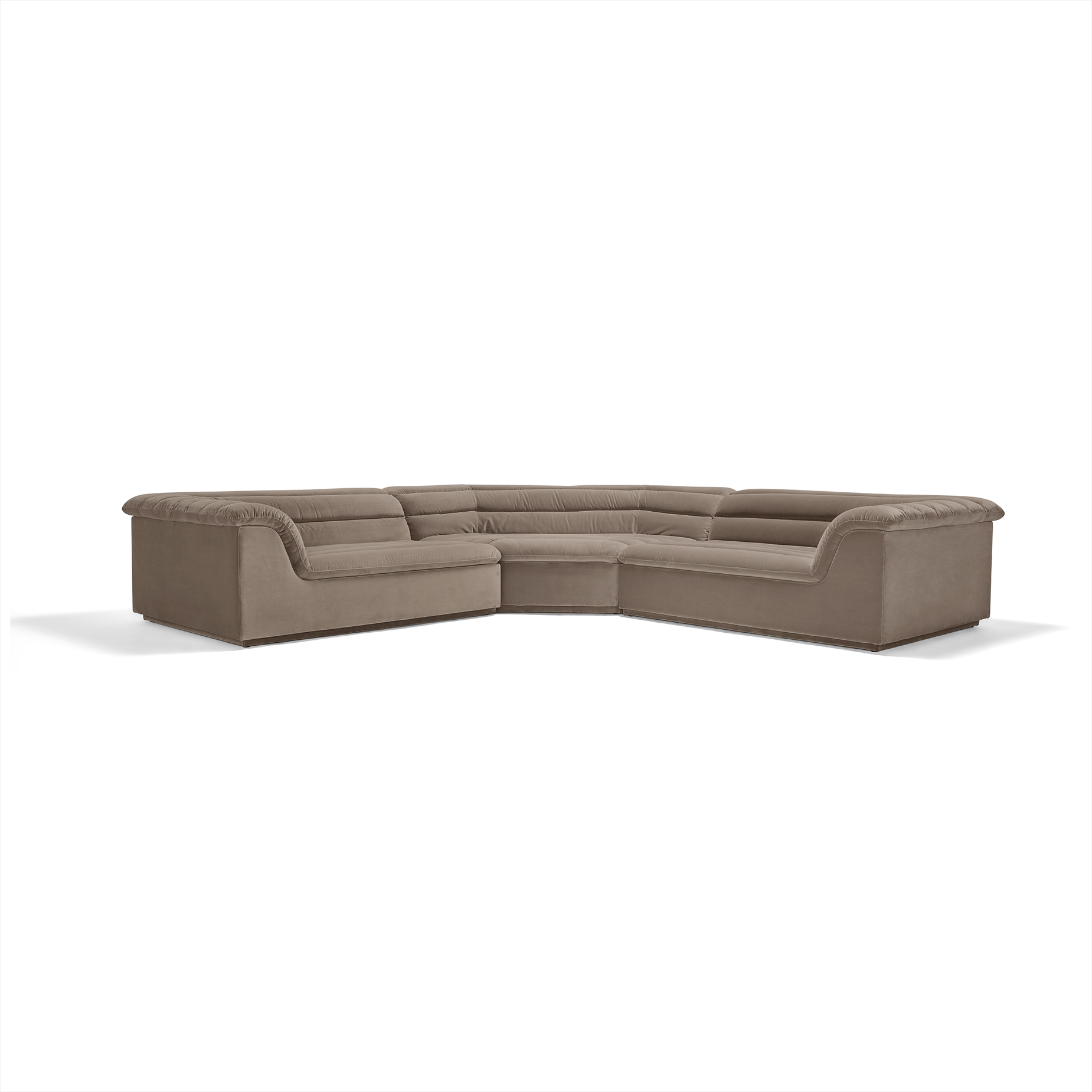 Float 3 Piece Modular Sofa - [ Avalon Fawn ]