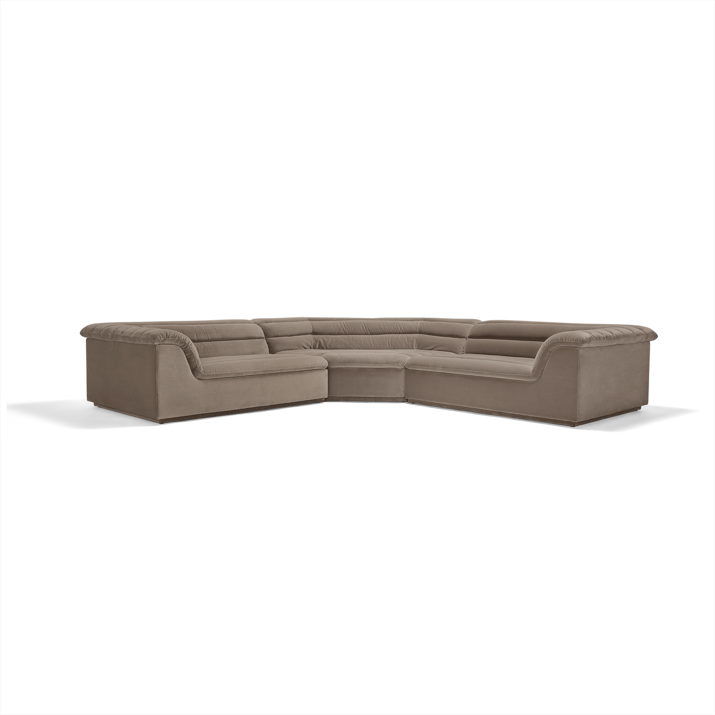 Float 3 Piece Modular Sofa - [ Avalon Fawn ]