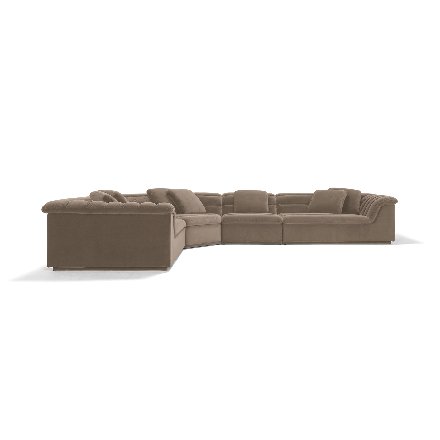 Float 4 Piece Modular Sofa - [ Avalon Fawn ]