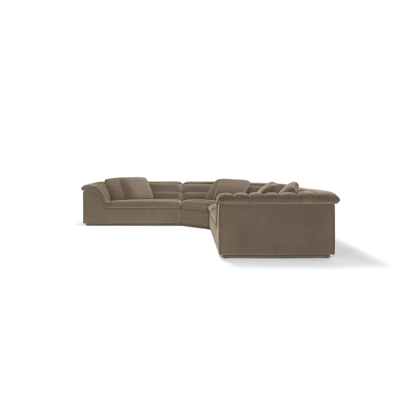 Float 4 Piece Modular Sofa - [ Avalon Fawn ]