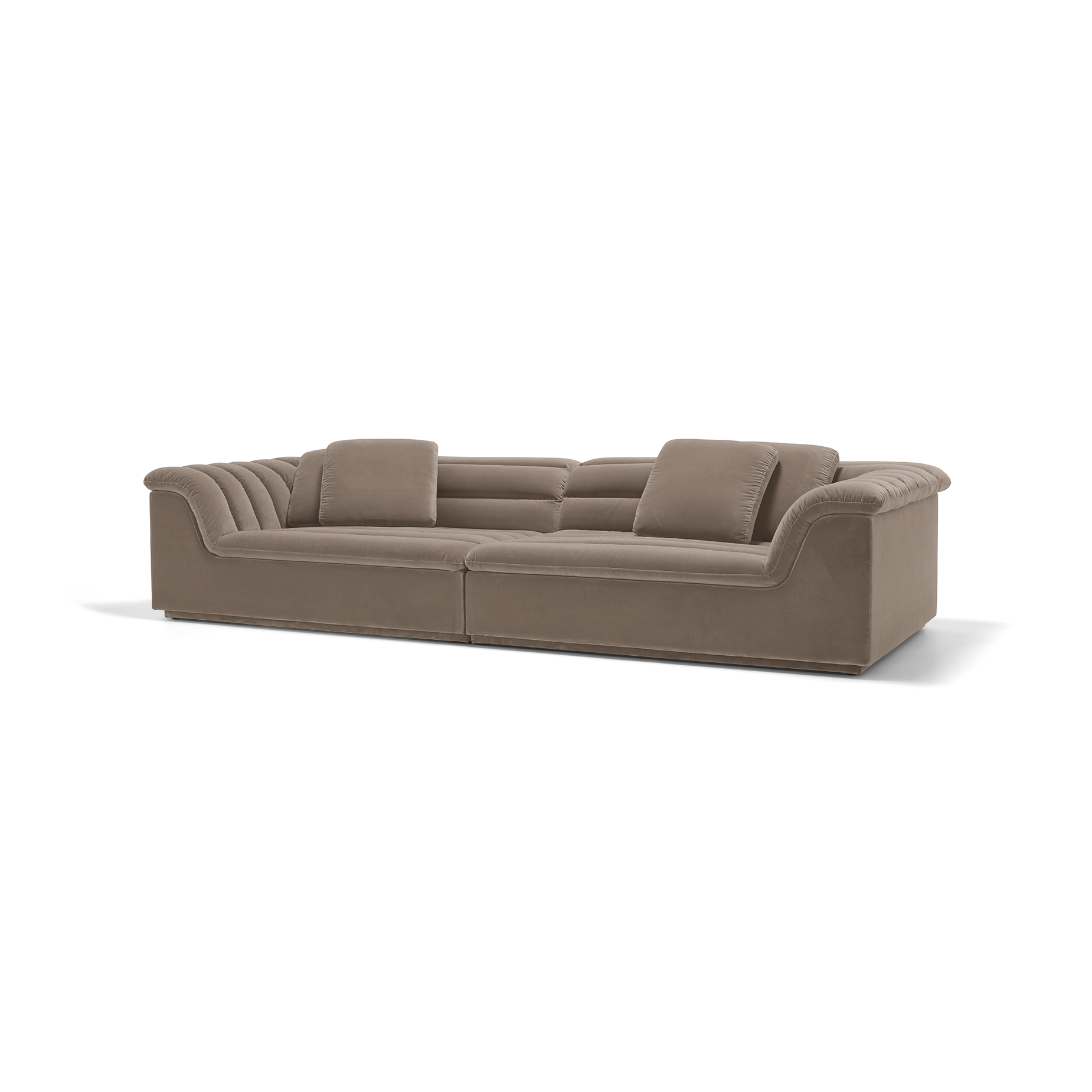 Float 4 Seat Sofa - [ Avalon Fawn ]
