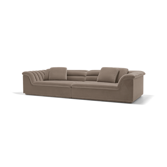 Float 4 Seat Sofa - [ Avalon Fawn ]