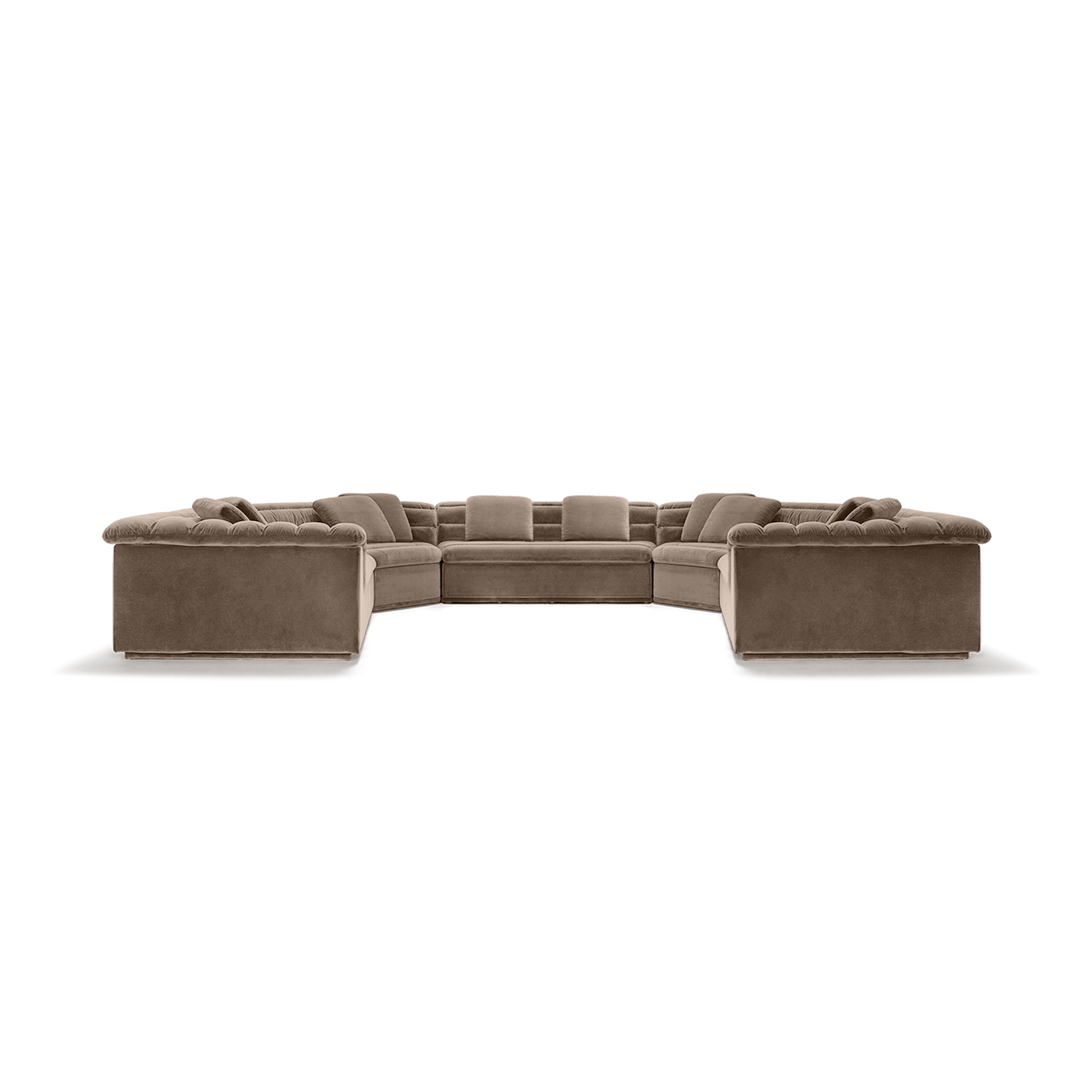 Float U Shape Modular Sofa - [ Avalon Fawn ]