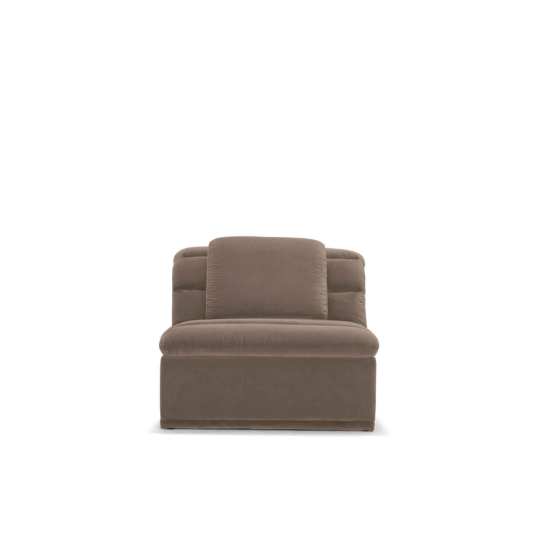 Float 1.5 Seat Armless Modular Piece - [ Avalon Fawn ]