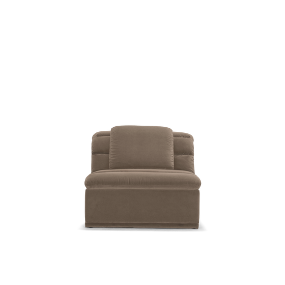 Float 1.5 Seat Armless Modular Piece - [ Avalon Fawn ]