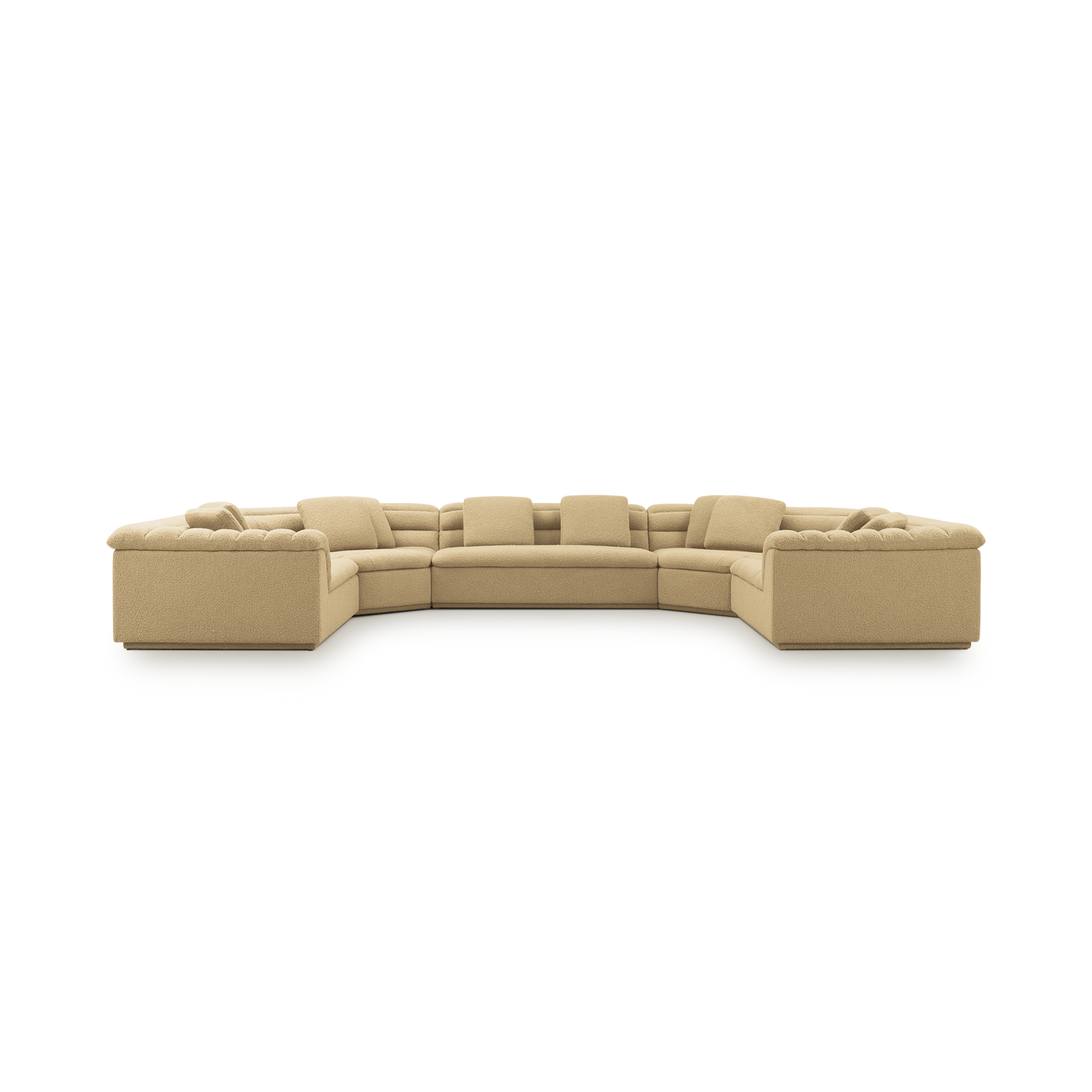 Float U Shape Modular Sofa - [ Airlie Camel ]