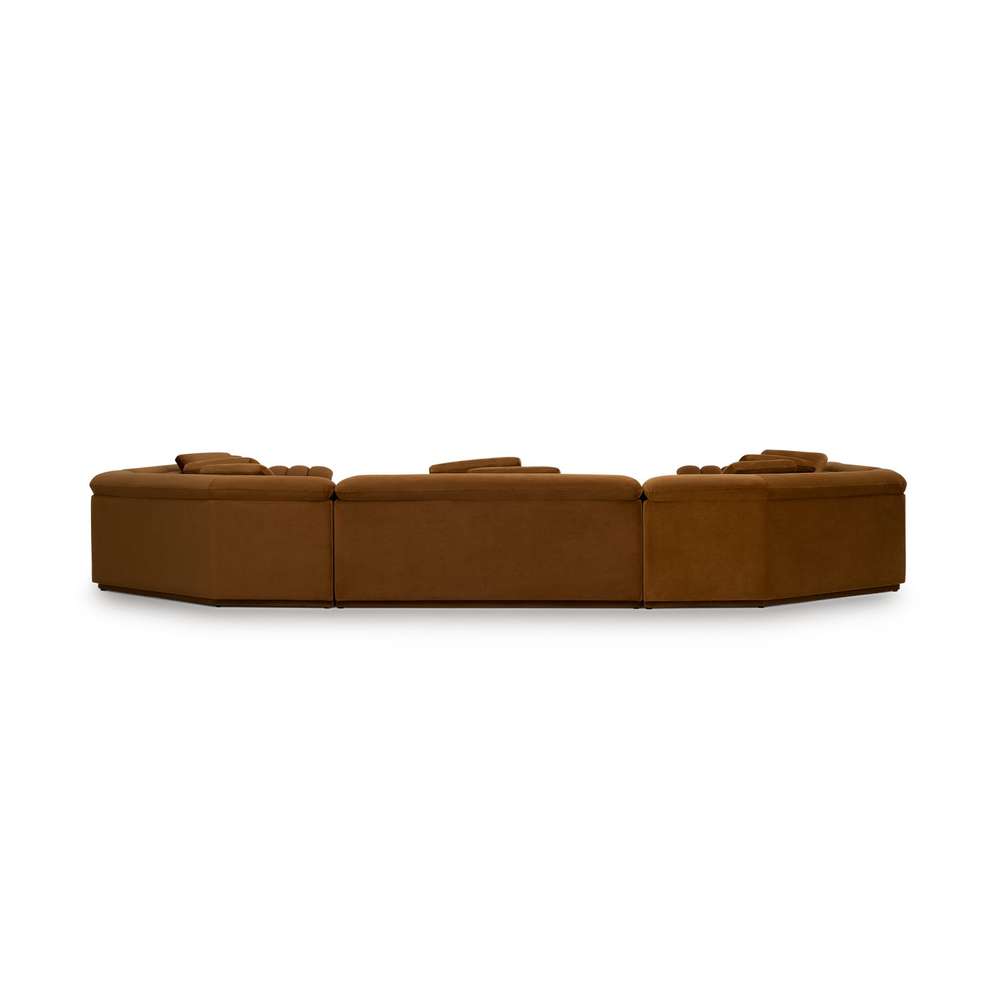 Float U Shape Modular Sofa - [ Malibu Cognac ]