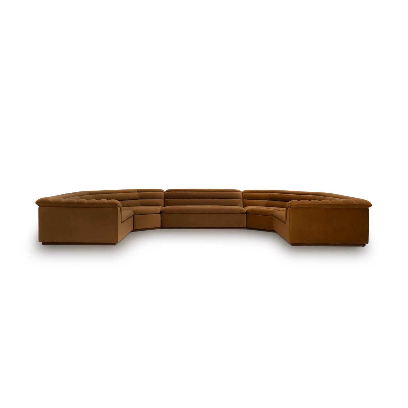 Float U Shape Modular Sofa - [ Malibu Cognac ]