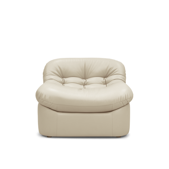 Glove Leather Occasional Chair - [ Simpson Cream ]