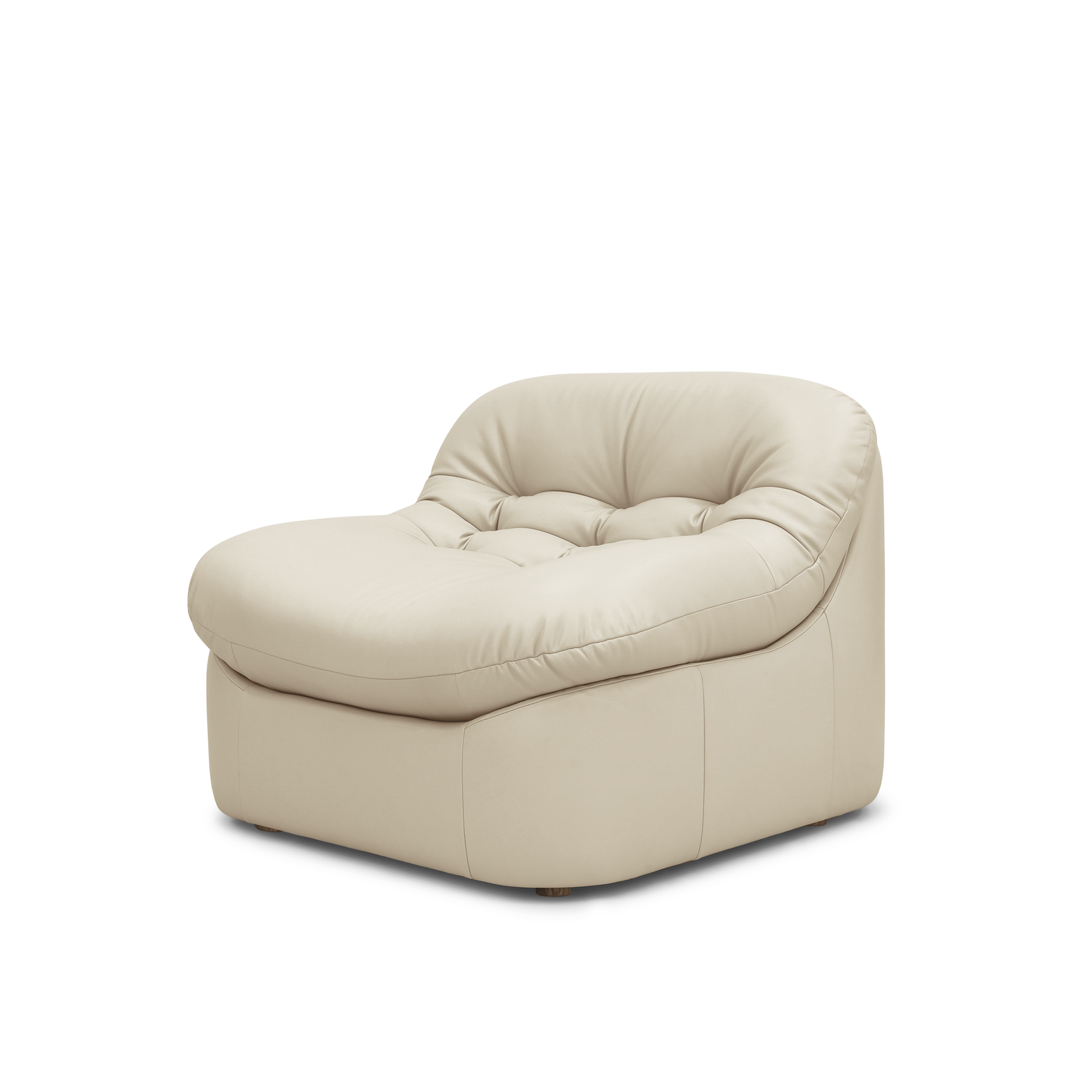 Glove Leather Occasional Chair - [ Simpson Cream ]