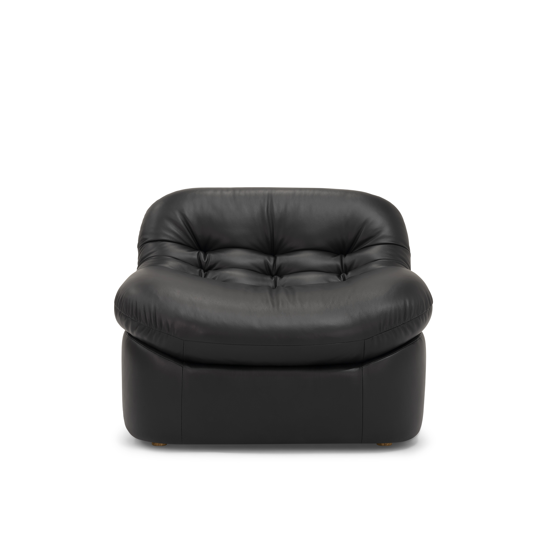 Glove Leather Occasional Chair - [ Simpson Noir ]