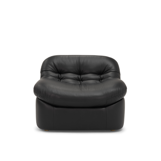 Glove Leather Occasional Chair - [ Simpson Noir ]