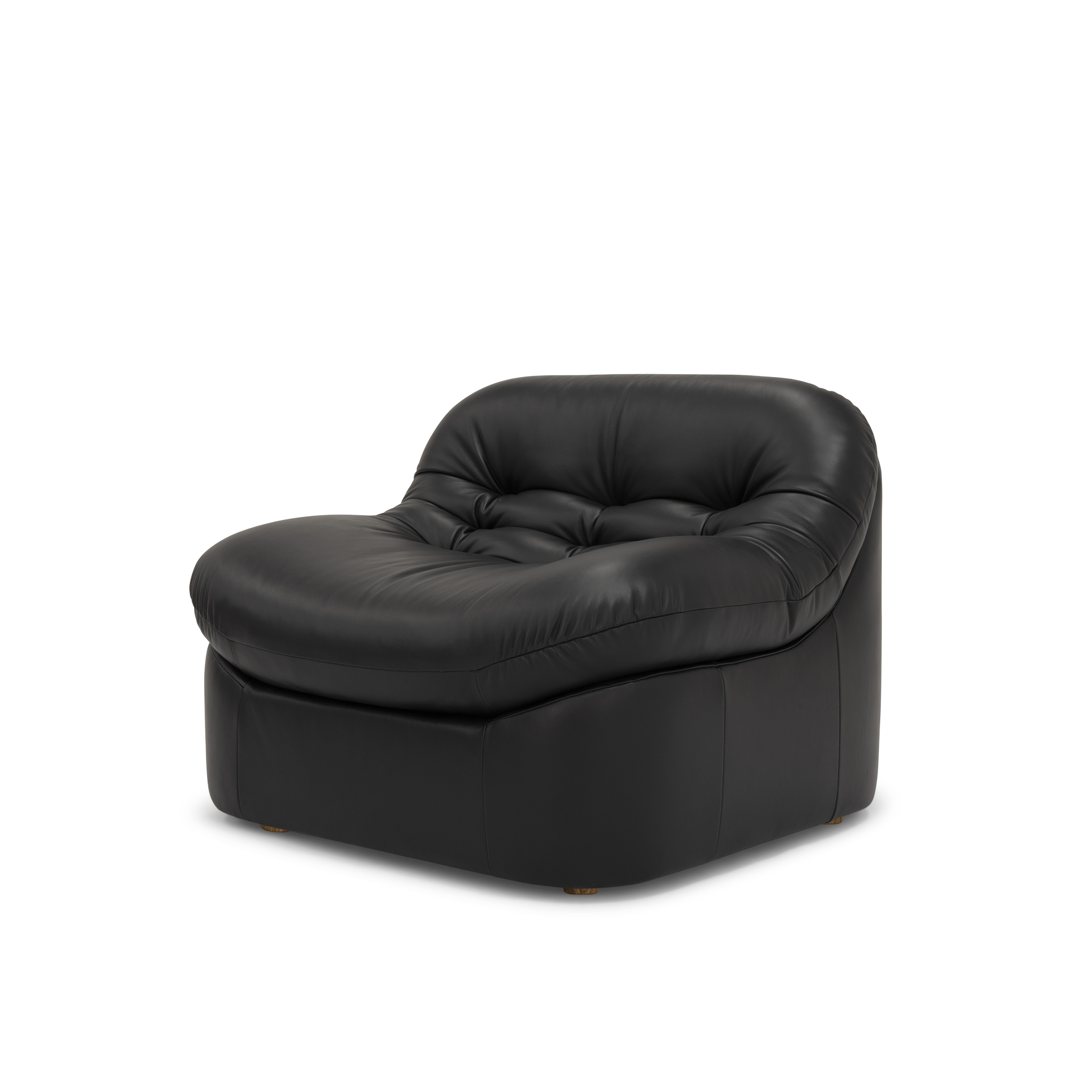 Glove Leather Occasional Chair - [ Simpson Noir ]