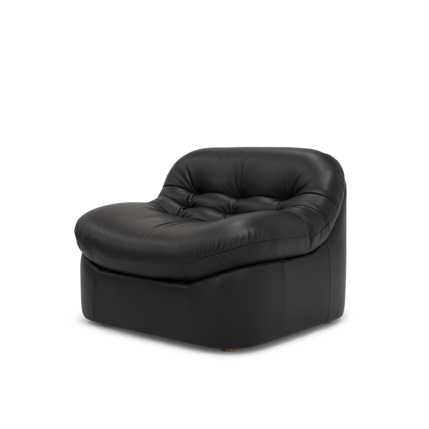 Glove Leather Occasional Chair - [ Simpson Noir ]