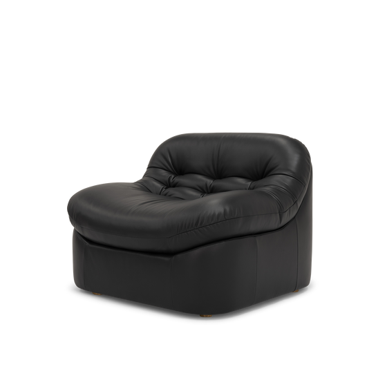 Glove Leather Occasional Chair - [ Simpson Noir ]