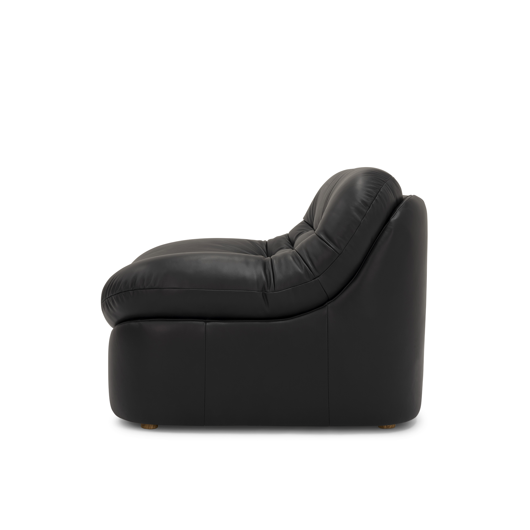 Glove Leather Occasional Chair - [ Simpson Noir ]