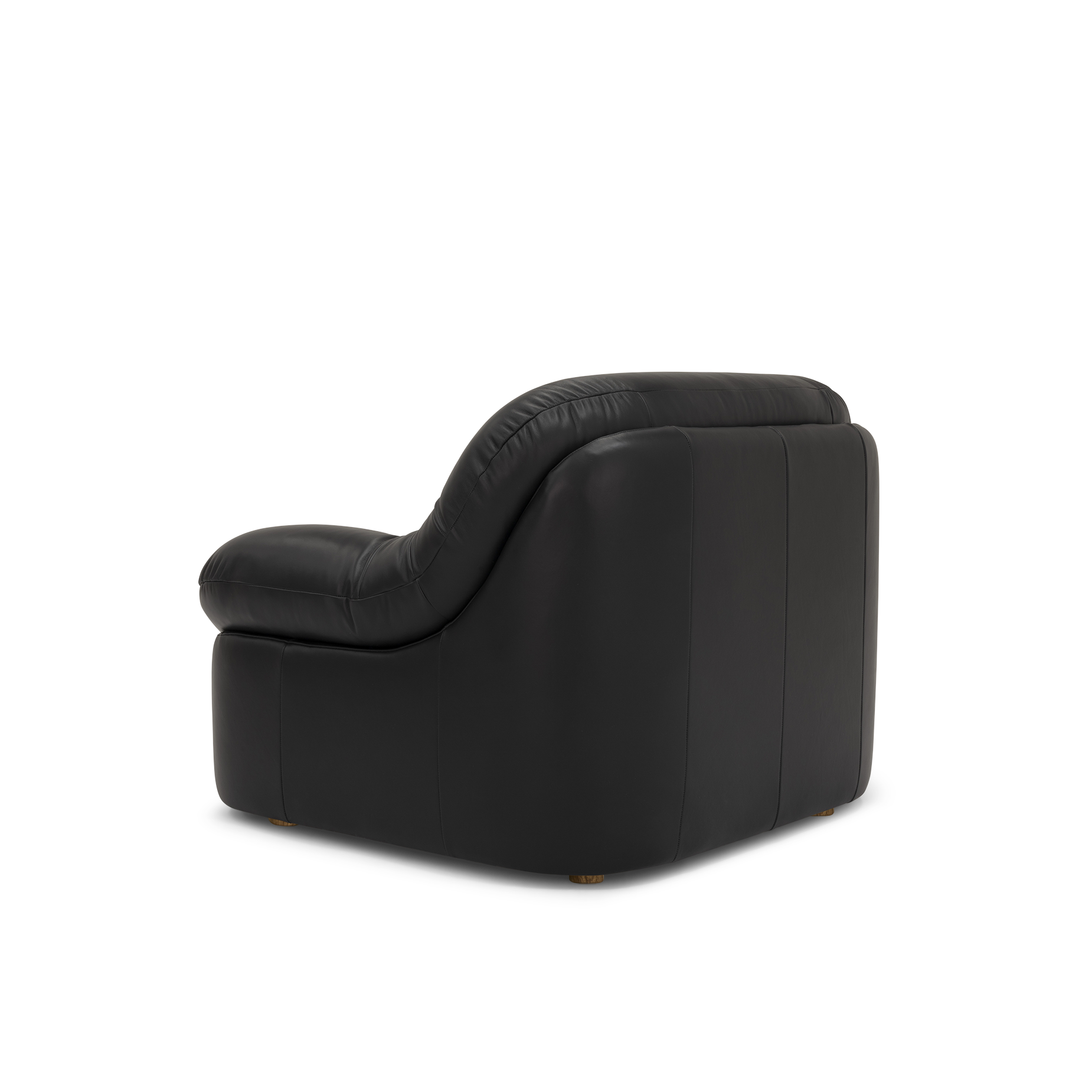 Glove Leather Occasional Chair - [ Simpson Noir ]