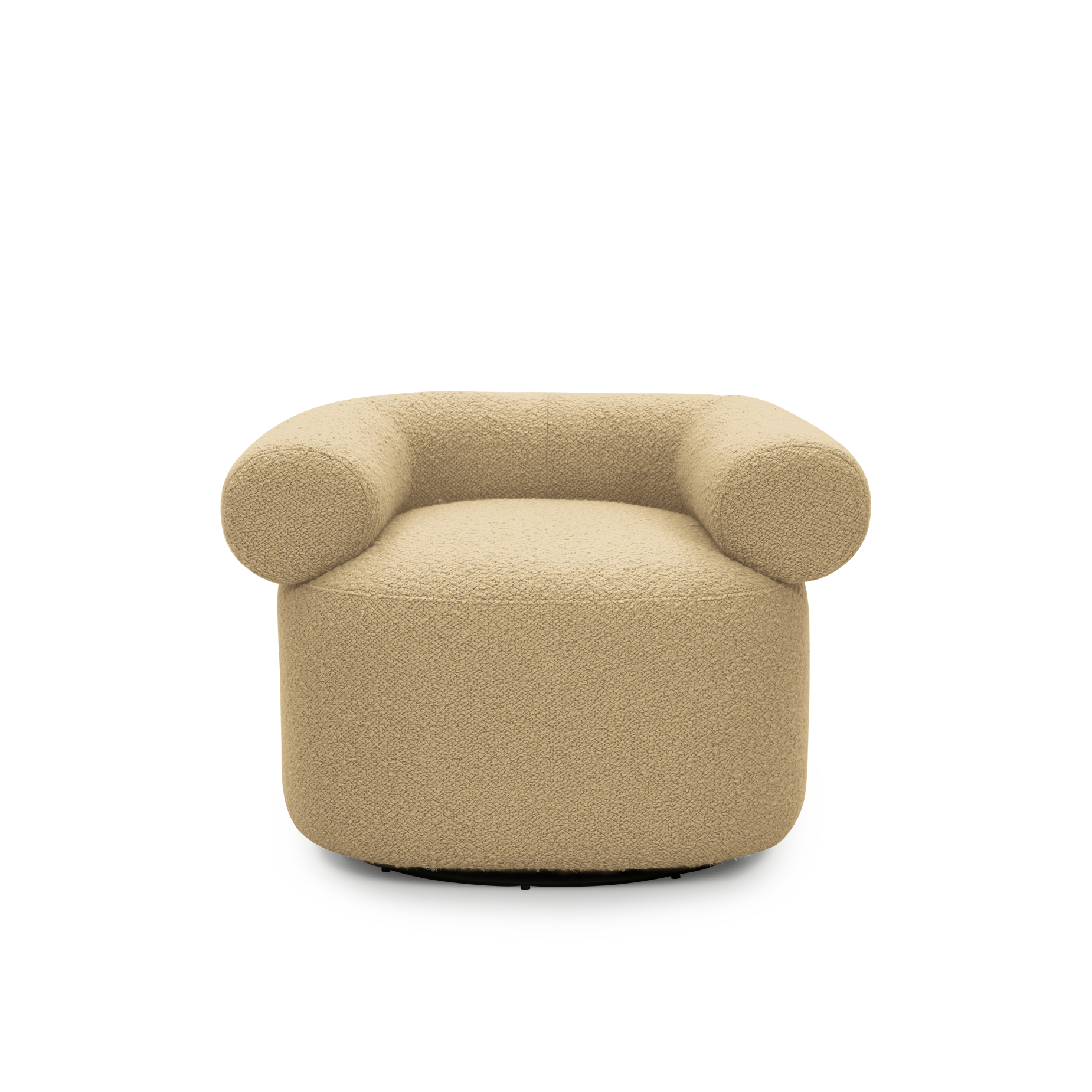 Huggy Swivel Armchair - [ Airlie Camel ]