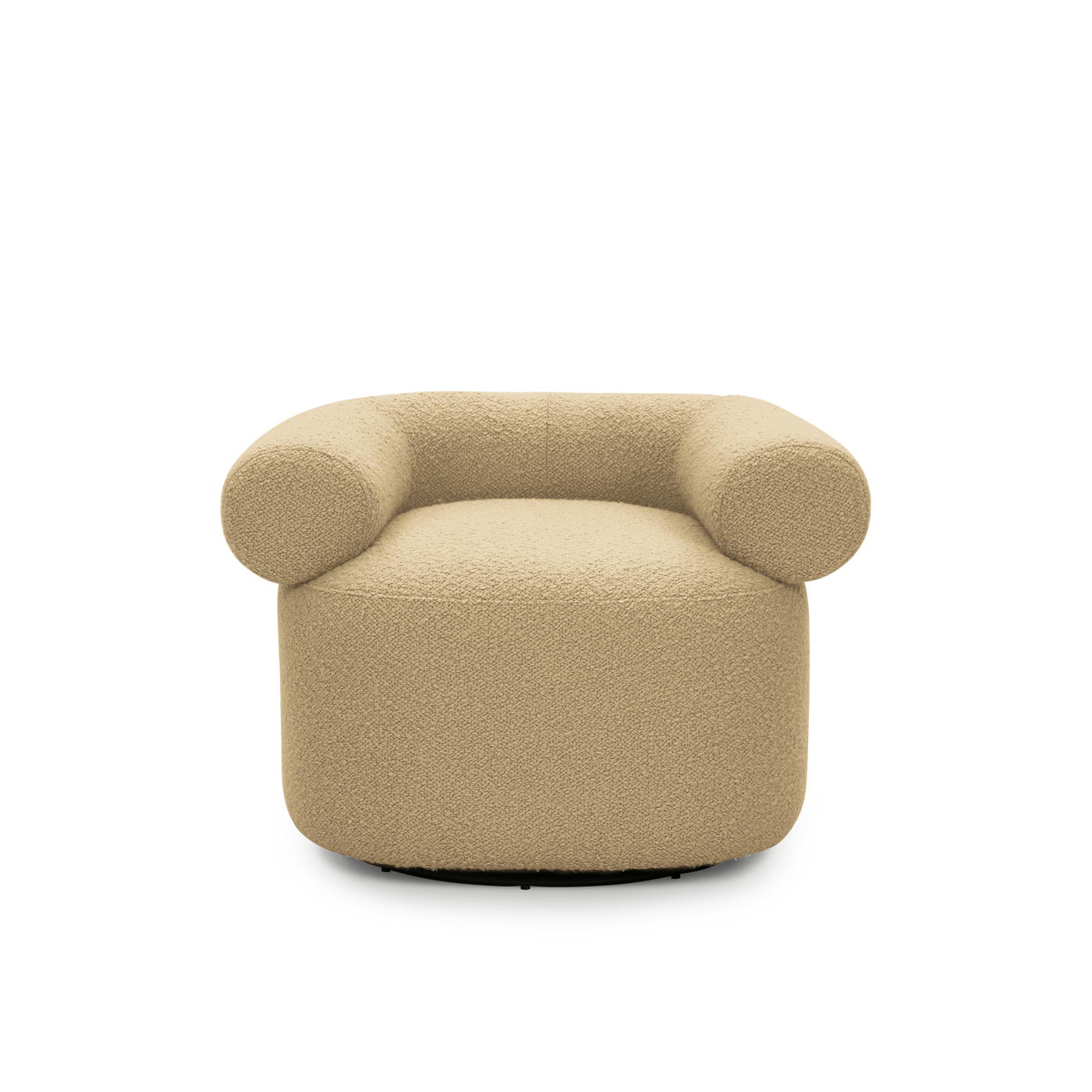 Huggy Swivel Armchair - [ Airlie Camel ]