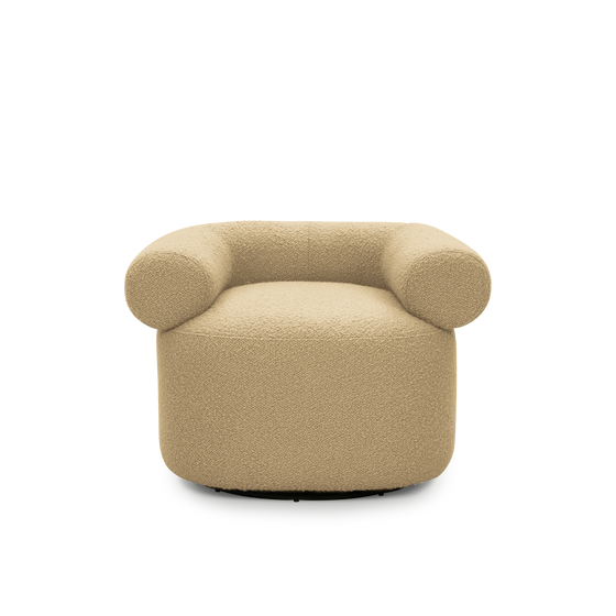 Huggy Swivel Armchair - [ Airlie Camel ]
