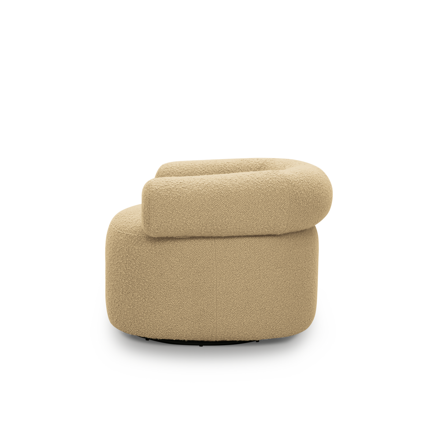 Huggy Swivel Armchair - [ Airlie Camel ]