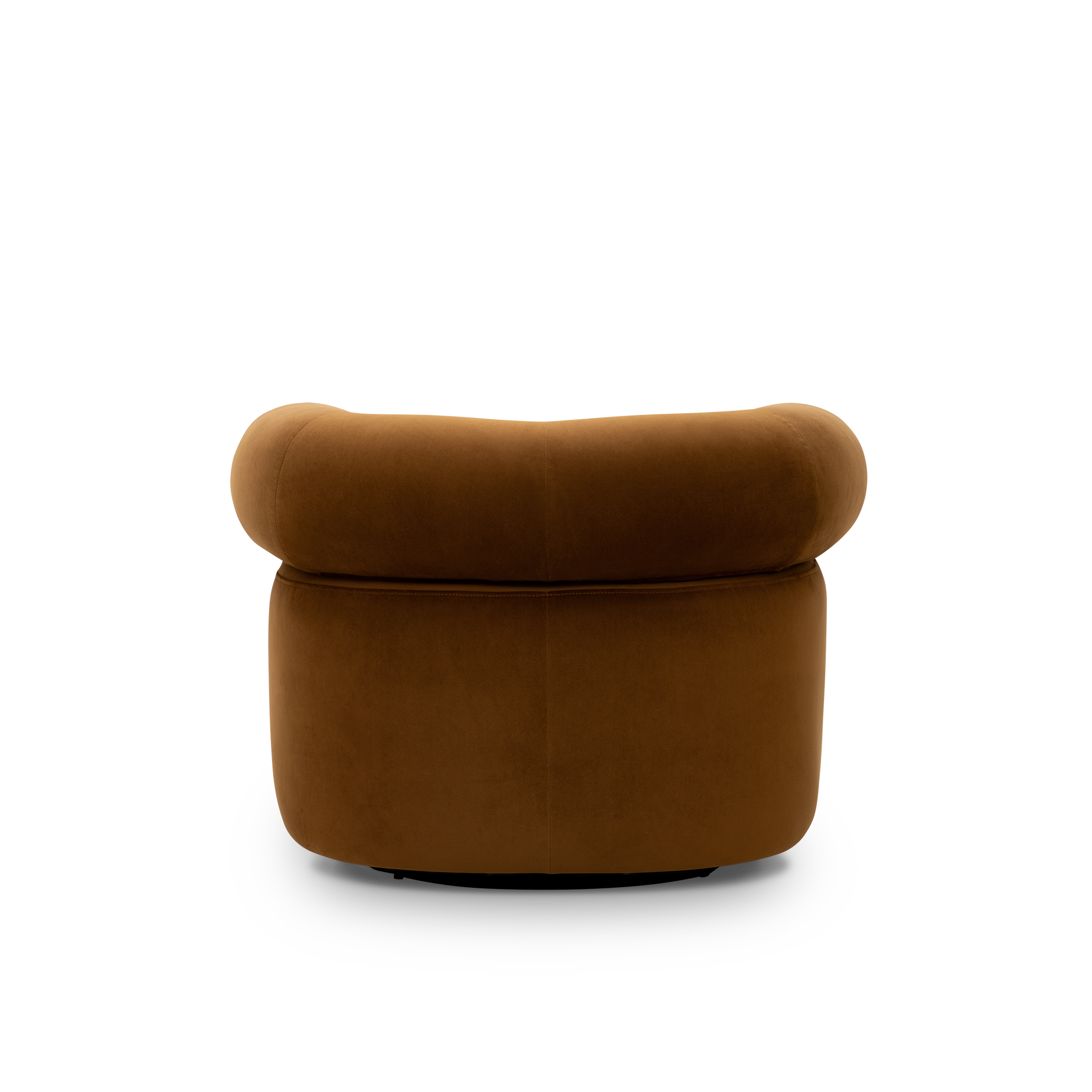 Huggy Swivel Armchair - [ Malibu Cognac ]