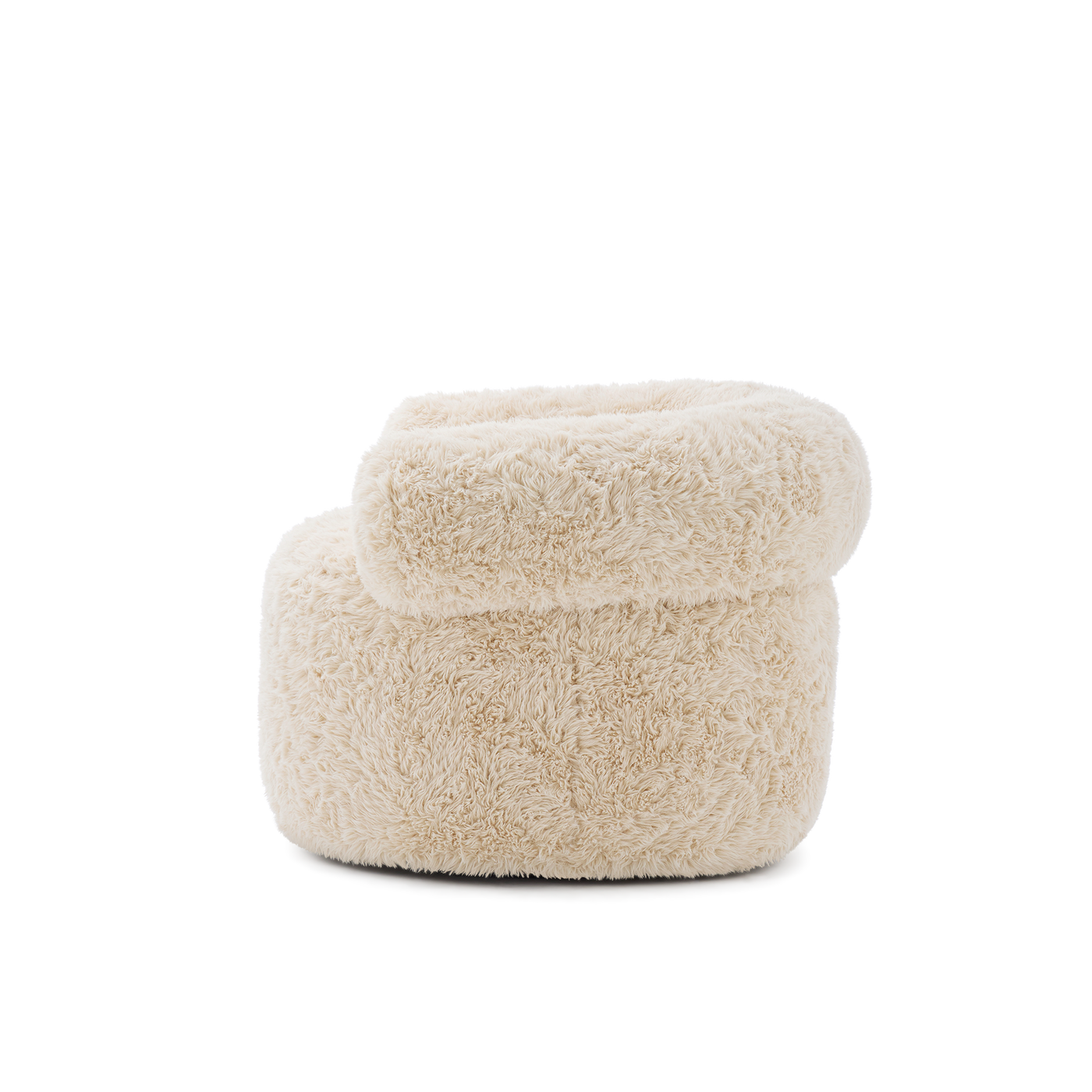 Huggy Faux Fur Armchair - [ Paddington Cashew ]