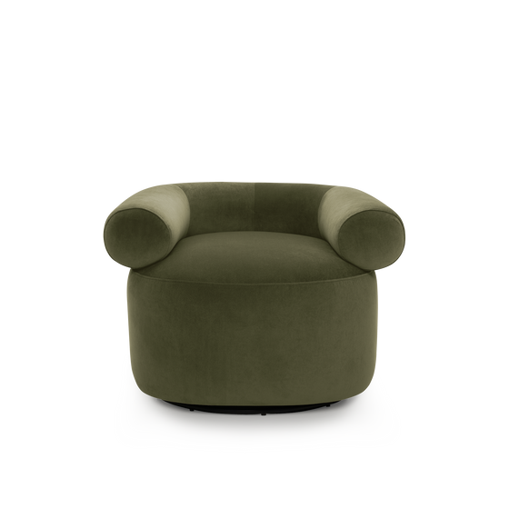 Huggy Swivel Armchair - [ Malibu Matcha ]