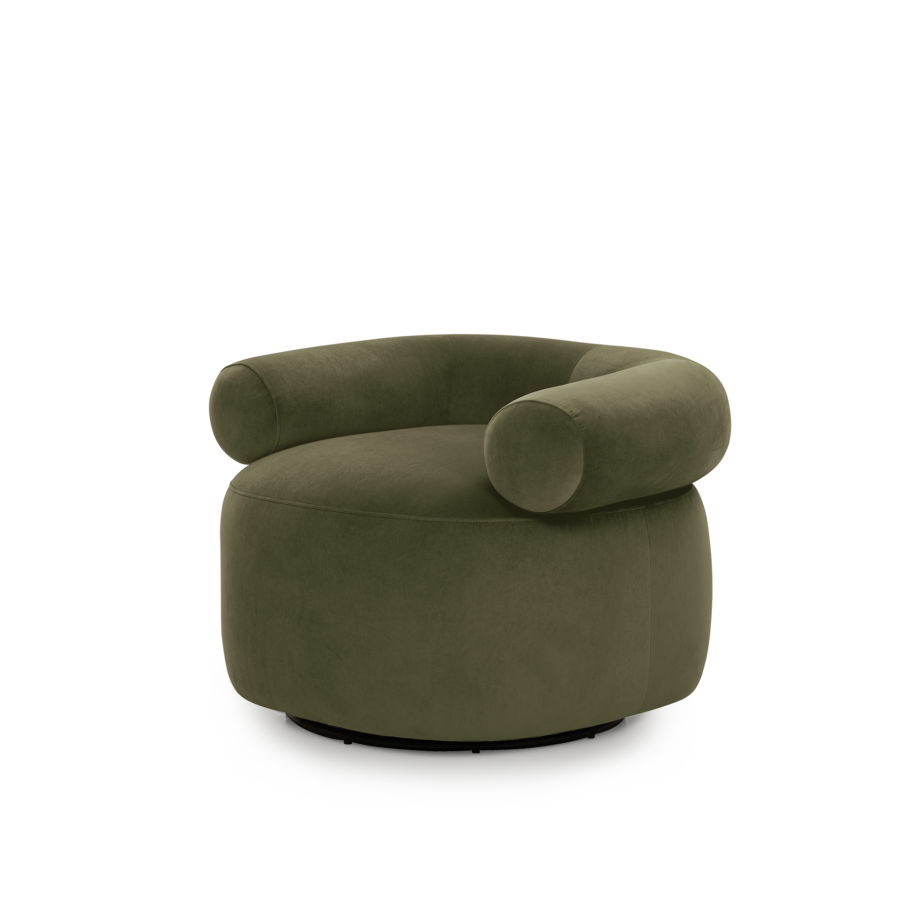 Huggy Swivel Armchair - [ Malibu Matcha ]