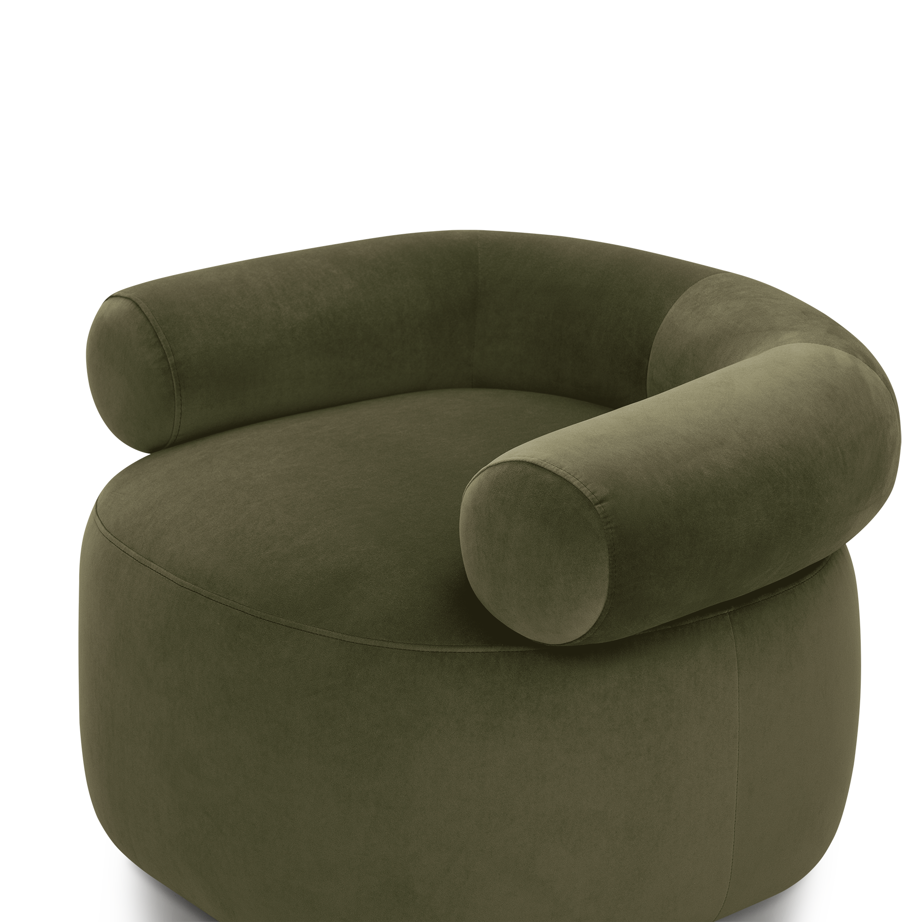 Huggy Swivel Armchair - [ Malibu Matcha ]