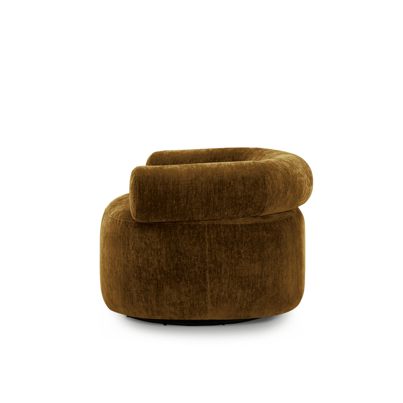 Huggy Swivel Armchair - [ Sandon Burnt Butter ]