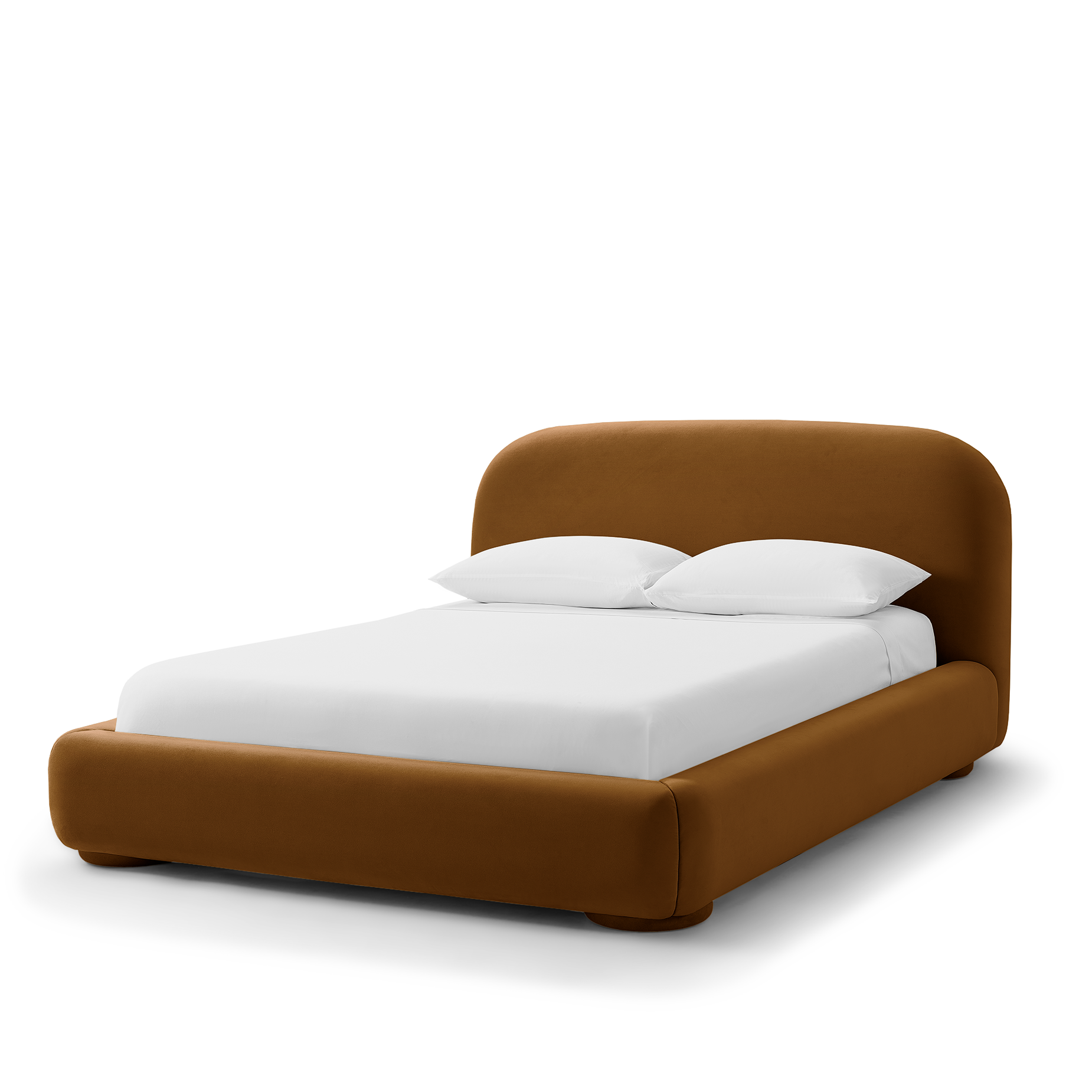 Lull Queen Bed - [ Malibu Cognac ]