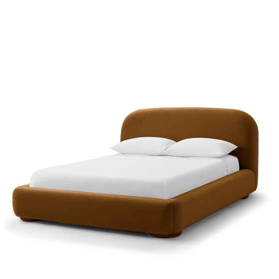 Lull Queen Bed - [ Malibu Cognac ]