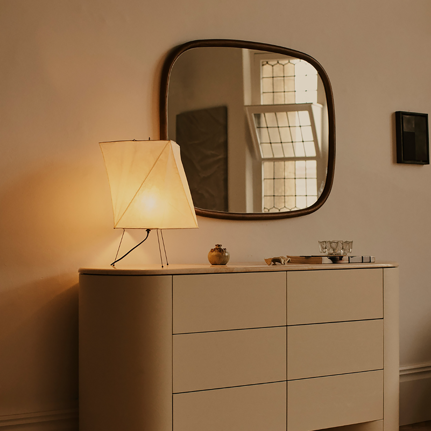 Trim 99 Wall Mirror - [ Walnut ]