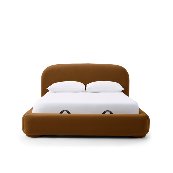 Lull King Storage Bed - [ Malibu Cognac ]