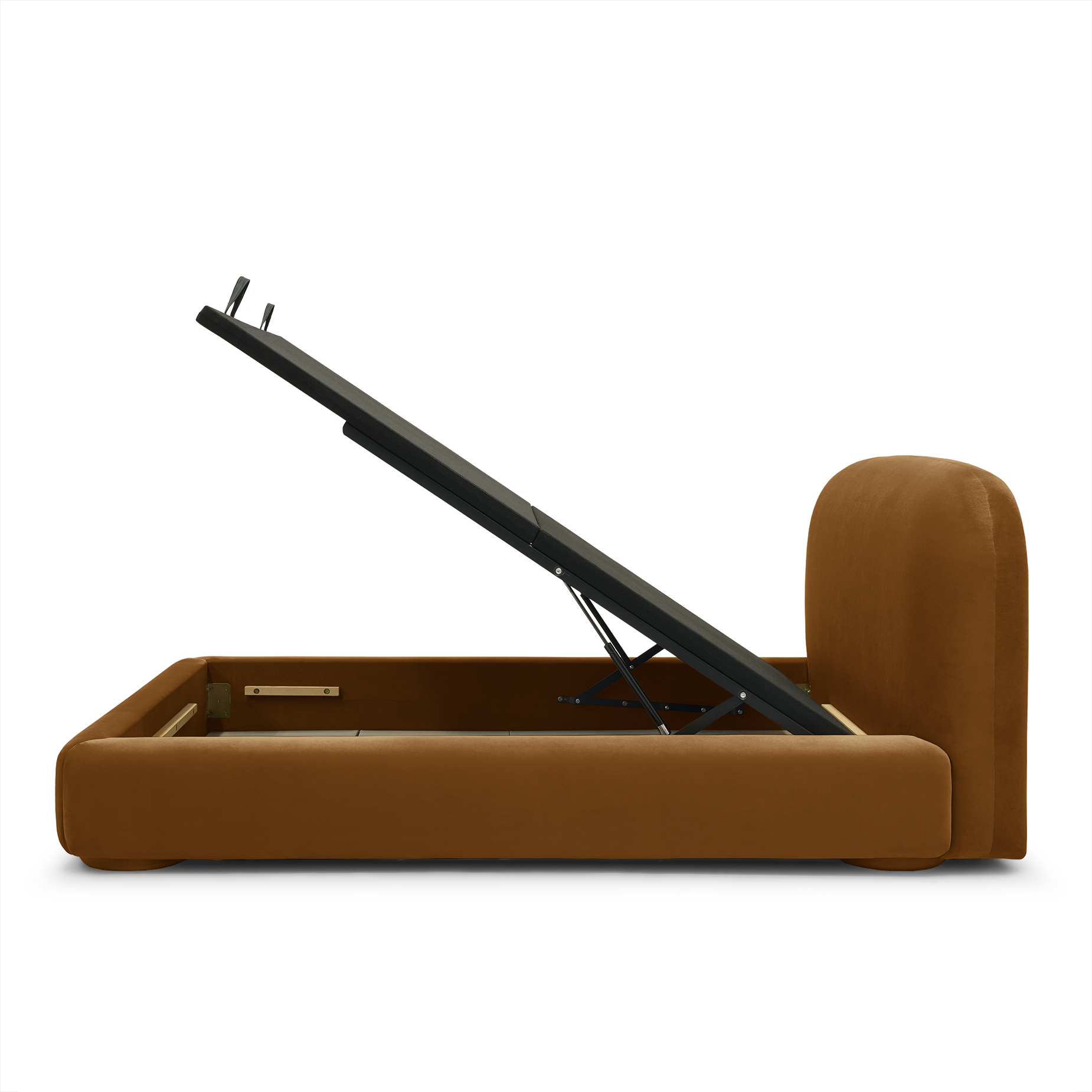 Lull King Storage Bed - [ Malibu Cognac ]