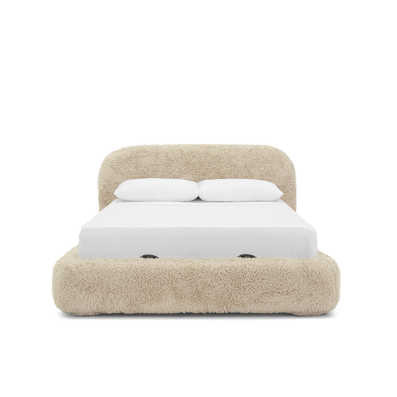 Lull King Storage Bed - [ Paddington Cashew ]