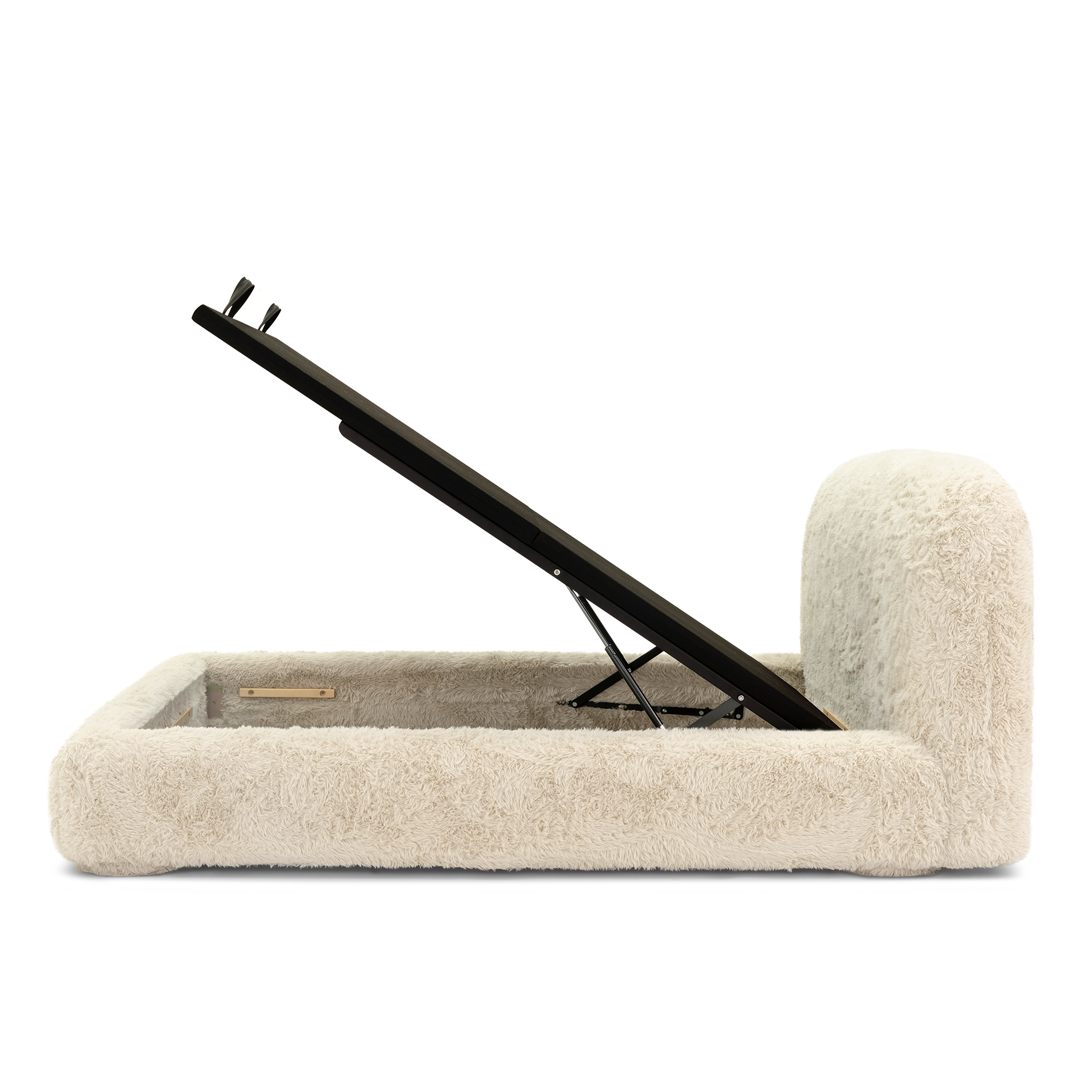 Lull King Storage Bed - [ Paddington Cashew ]