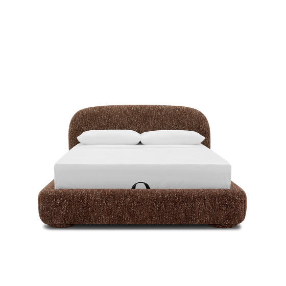 Lull Queen Storage Bed - [ Eros Cinnamon ]
