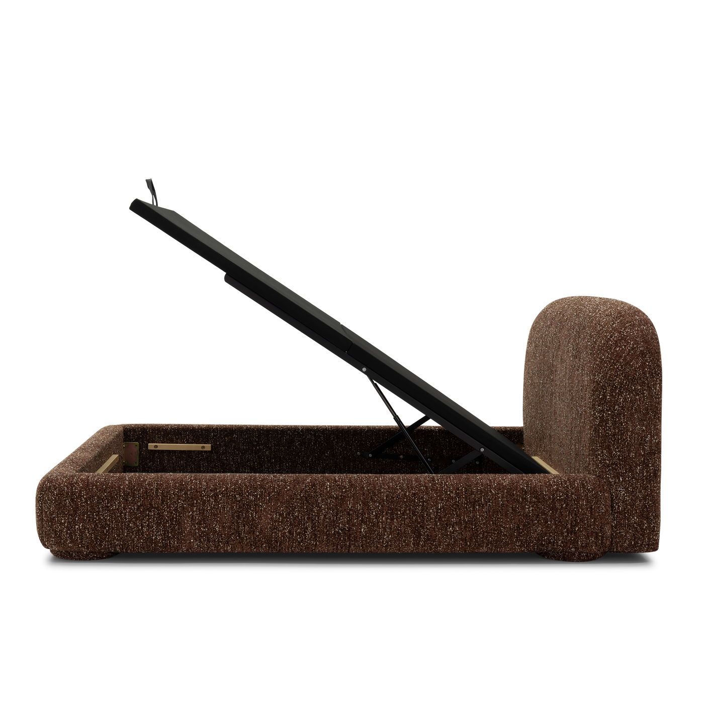 Lull Queen Storage Bed - [ Eros Cinnamon ]