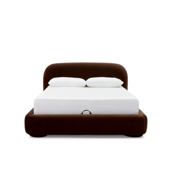Lull Queen Storage Bed - [ Malibu Piccolo ]